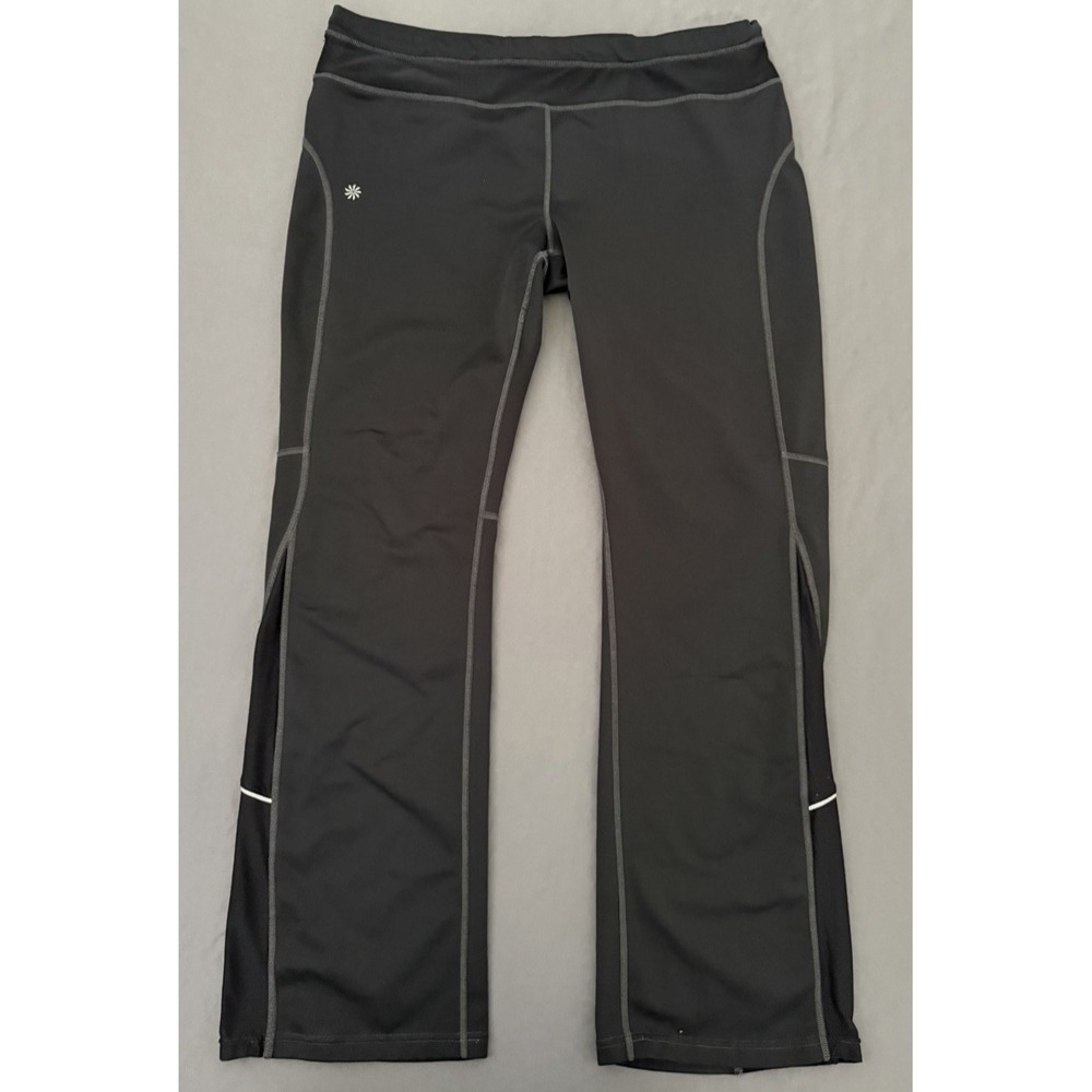 Athleta Pants Womens Size XL‎ Black Drawstring Waist Straight Leg Yoga Athletic